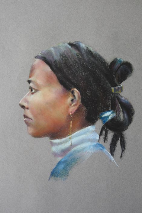 Vietnam. Portrait de femme